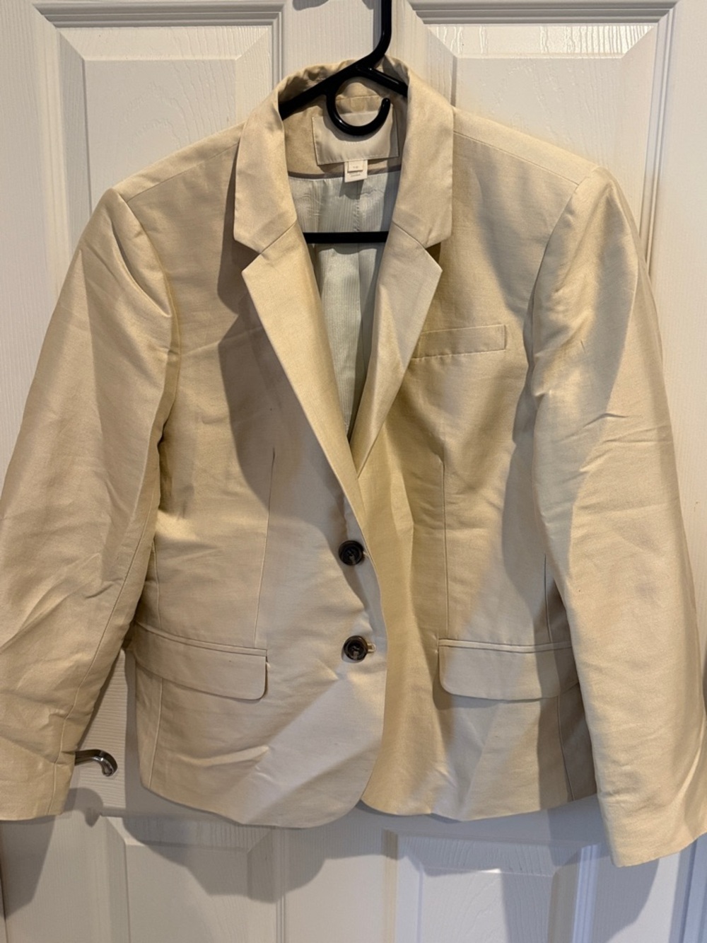 Women's Cream Tailored Blazer Jacket